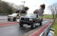 course de dragster avec diesel